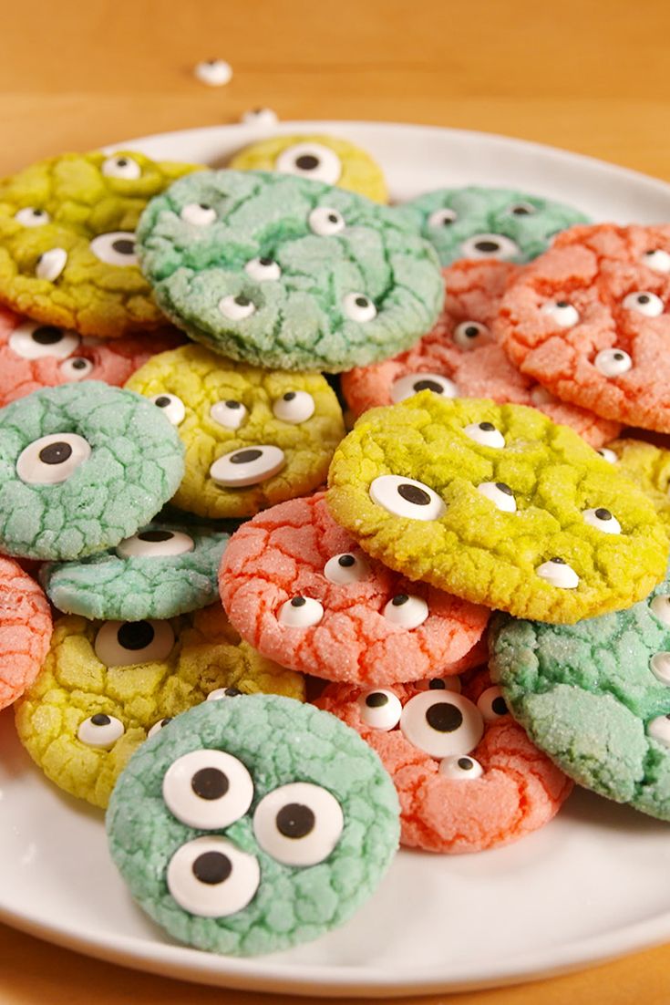 Monster Cookies halloween süti